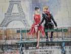  Картина Париж. Пара