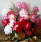  Картина Пионы и яблоки