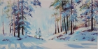 Картина Зимний пейзаж.