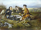  Картина Охотники на привале