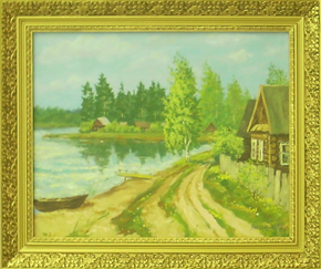 Деревня у озера