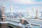  Картина Никольский собор (Зима)