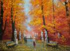  Картина Осень в Летнем саду
