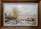  Картина Зимний голландский пейзаж