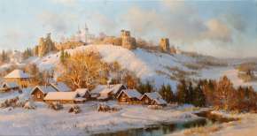 Тёплая зима в Изборске