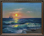  Картина Закатный прибой