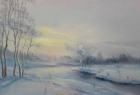 Картина Зимний вечер